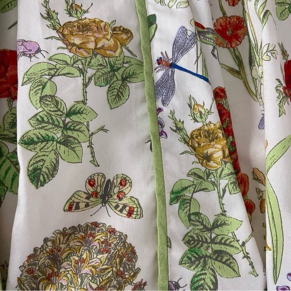 Vintage 90’s Geiger Floral & Bug Skirt 100% Cotton Absolutely Gorgeous Size 6/S - Picture 8 of 13